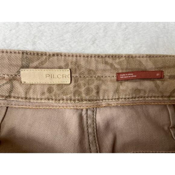 Anthropologie Pilcro Camp Wanderer Patchwork Embroidered Floral Pants sz 27 Boho - Picture 5 of 12